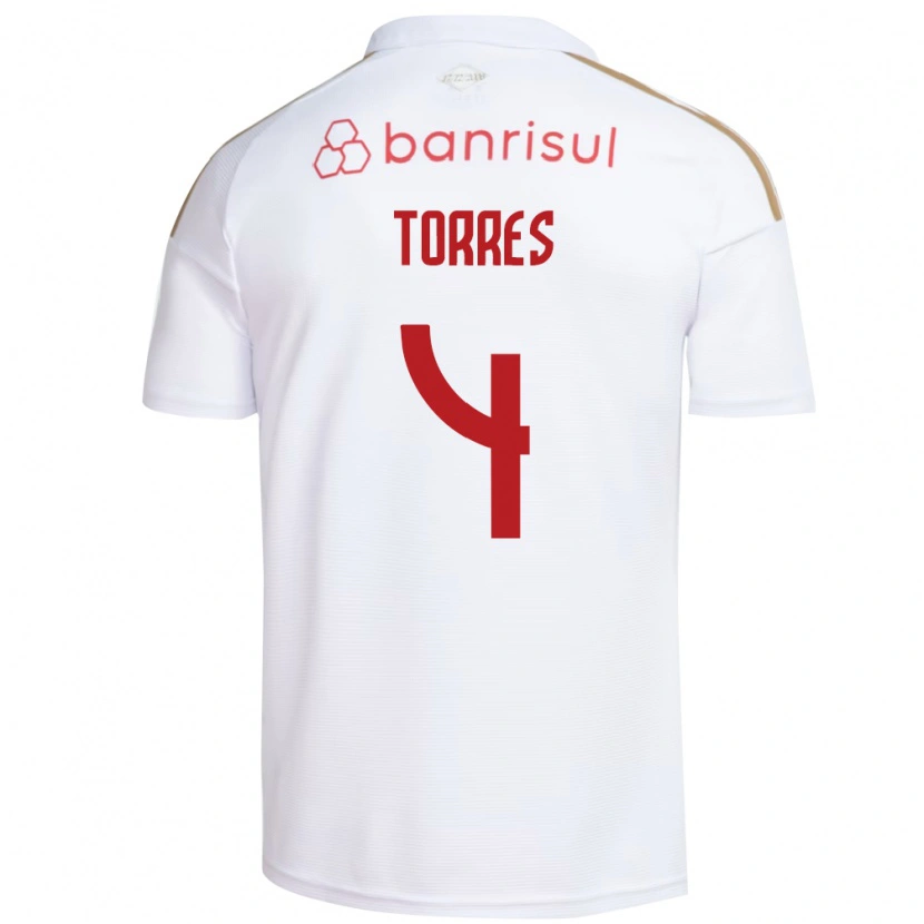Danxen Kinder Félix Torres #4 Weiß Rot Auswärtstrikot Trikot 2026/27 T-Shirt Schweiz