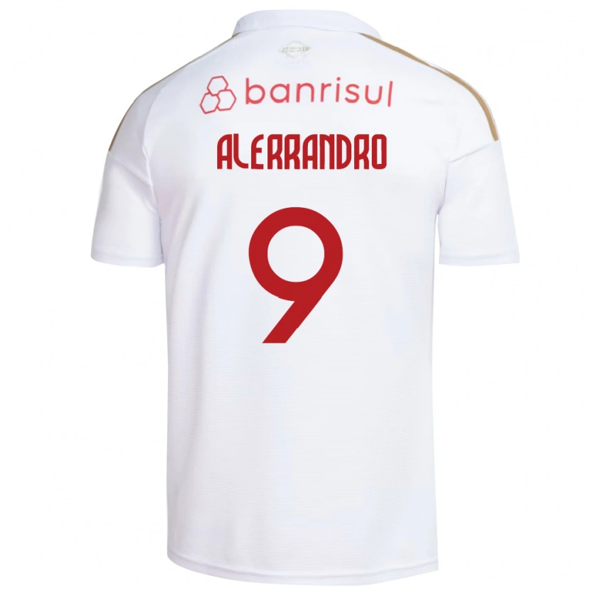 Danxen Kinder Alerrandro Barra Mansa Realino De Souza #9 Weiß Rot Auswärtstrikot Trikot 2026/27 T-Shirt Schweiz