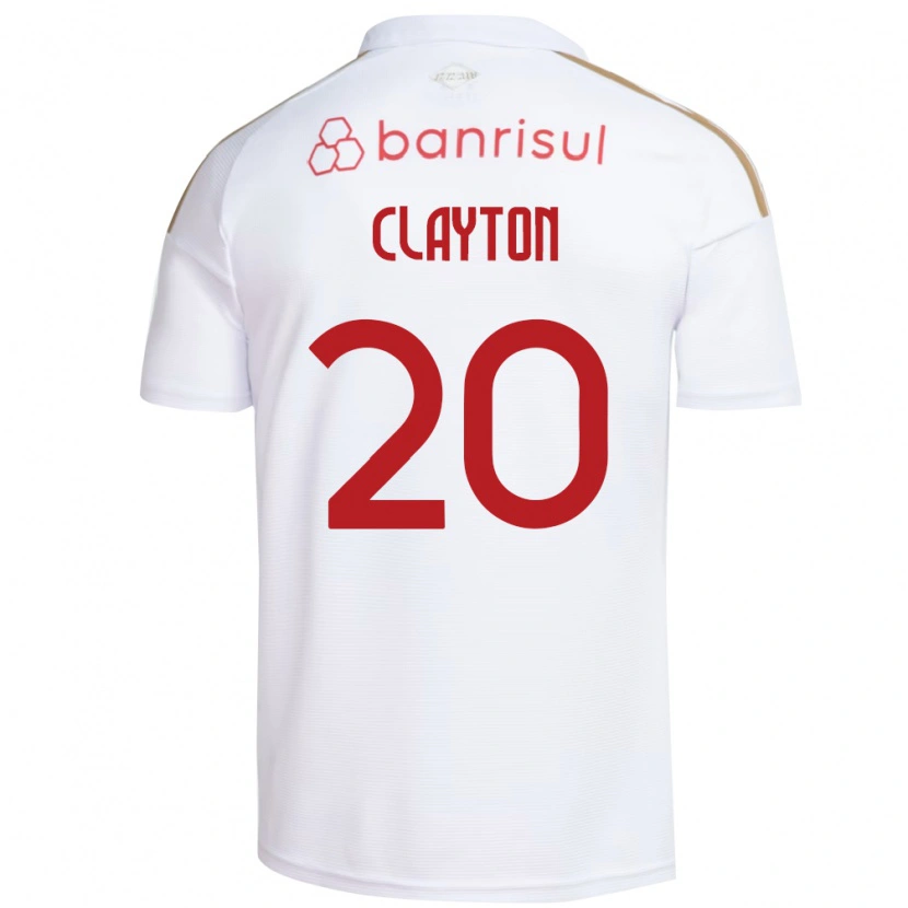 Danxen Kinder Clayton Sampaio Pereira #20 Weiß Rot Auswärtstrikot Trikot 2026/27 T-Shirt Schweiz