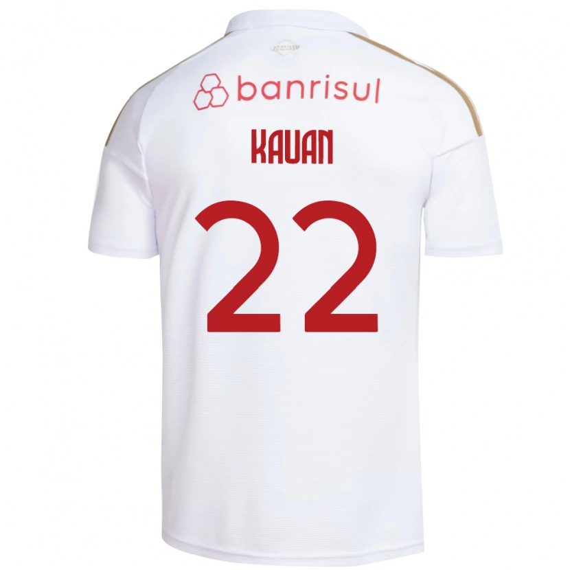 Danxen Kinder Kauan Jesus Santos Oliveira #22 Weiß Rot Auswärtstrikot Trikot 2026/27 T-Shirt Schweiz