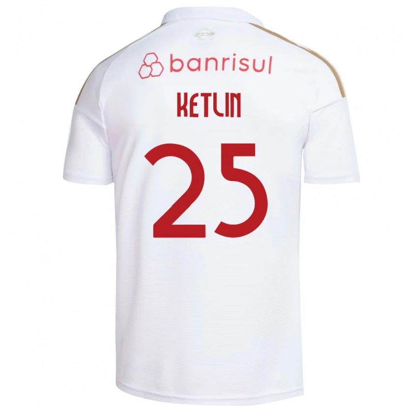 Danxen Kinder Ketlin #25 Weiß Rot Auswärtstrikot Trikot 2026/27 T-Shirt Schweiz