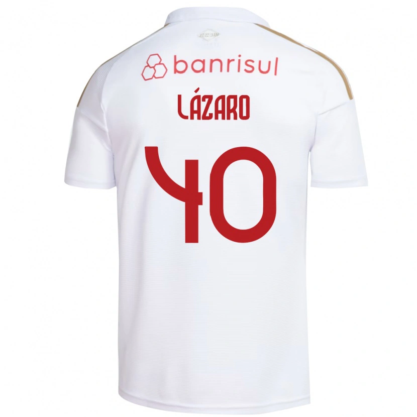 Danxen Kinder Lázaro Gonçalves Do Nascimento Junior #40 Weiß Rot Auswärtstrikot Trikot 2026/27 T-Shirt Schweiz