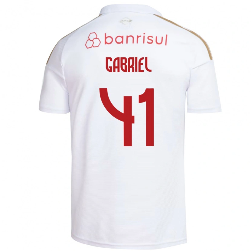 Danxen Kinder Victor Gabriel #41 Weiß Rot Auswärtstrikot Trikot 2026/27 T-Shirt Schweiz