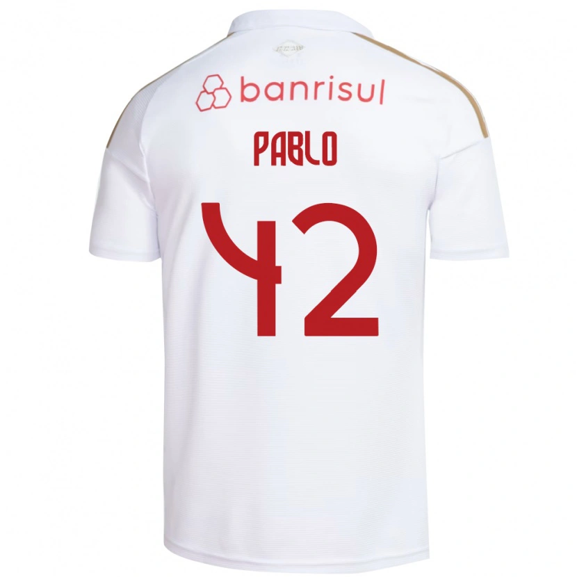 Danxen Kinder Pablo #42 Weiß Rot Auswärtstrikot Trikot 2026/27 T-Shirt Schweiz