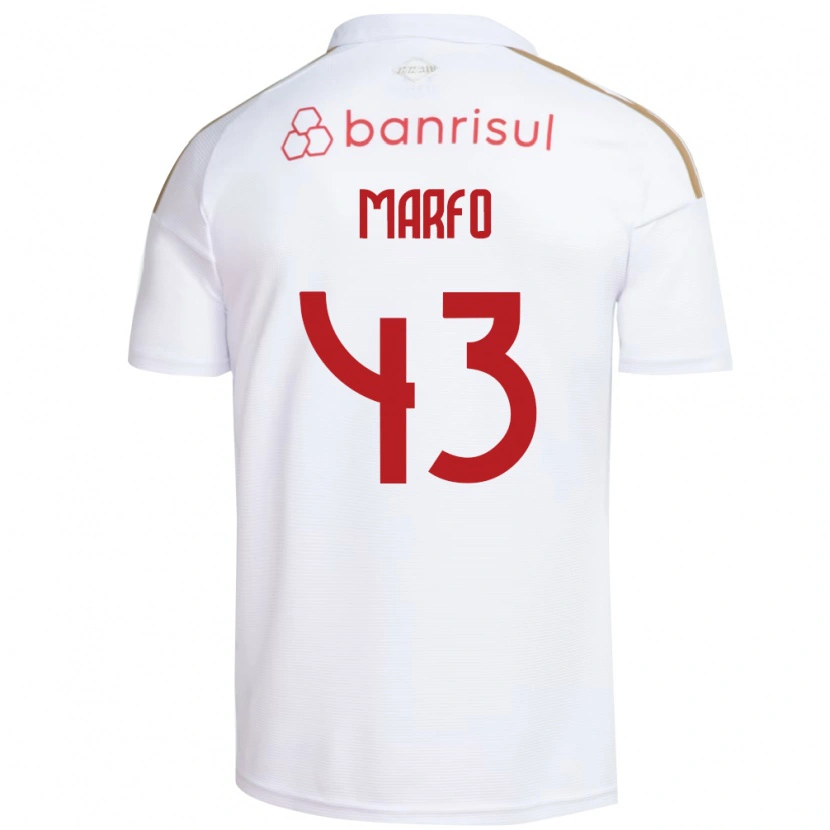 Danxen Kinder Denis Marfo #43 Weiß Rot Auswärtstrikot Trikot 2026/27 T-Shirt Schweiz