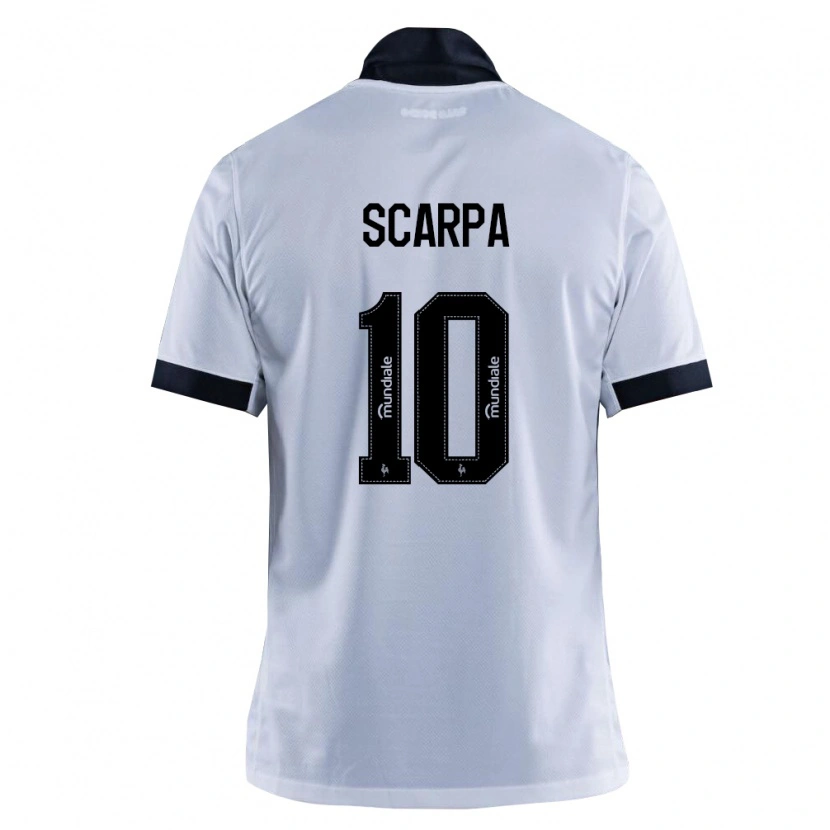 Danxen Kinder Gustavo Scarpa #10 Schwarz Weiß Auswärtstrikot Trikot 2026/27 T-Shirt Schweiz