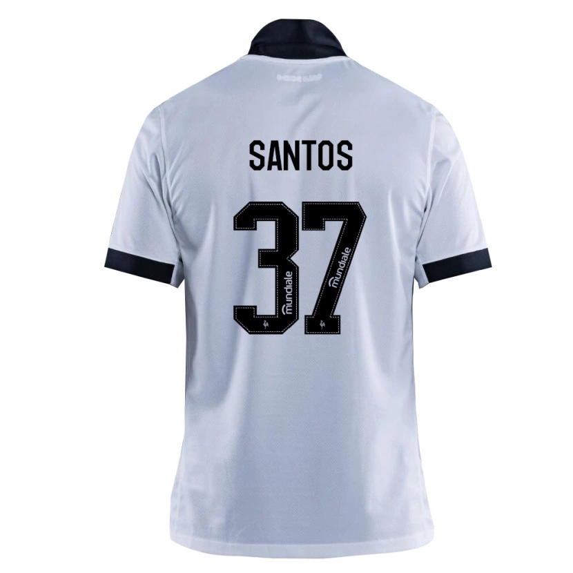 Danxen Kinder Junior Santos #37 Schwarz Weiß Auswärtstrikot Trikot 2026/27 T-Shirt Schweiz