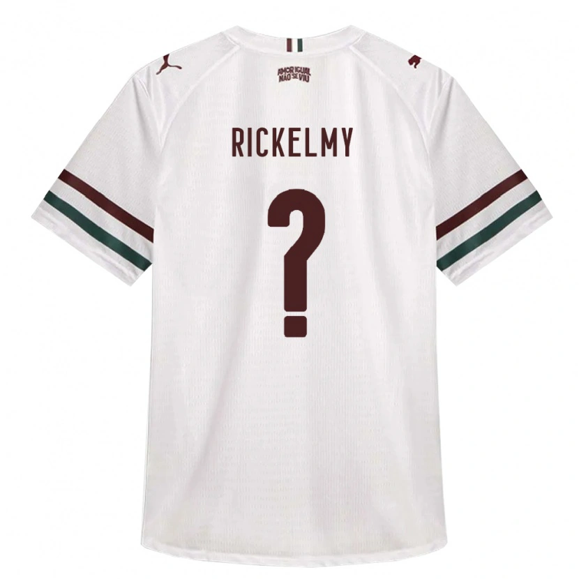 Danxen Kinder Rickelmy Santos Moreira #0 Weiß Grün Burgund Auswärtstrikot Trikot 2026/27 T-Shirt Schweiz