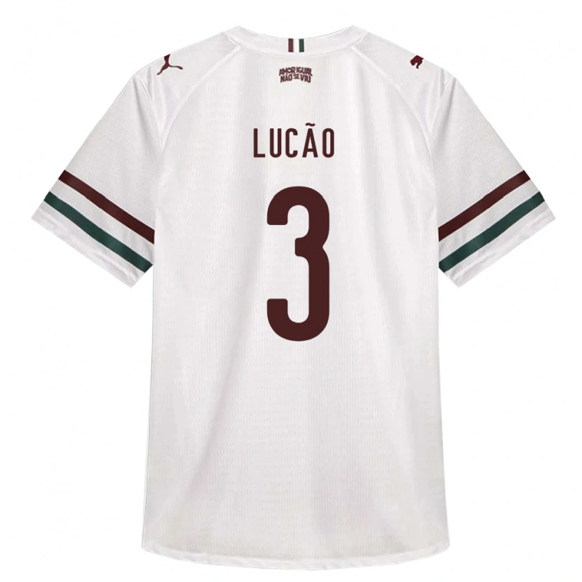 Danxen Kinder Lucas De Oliveira Ribeiro #3 Weiß Grün Burgund Auswärtstrikot Trikot 2026/27 T-Shirt Schweiz