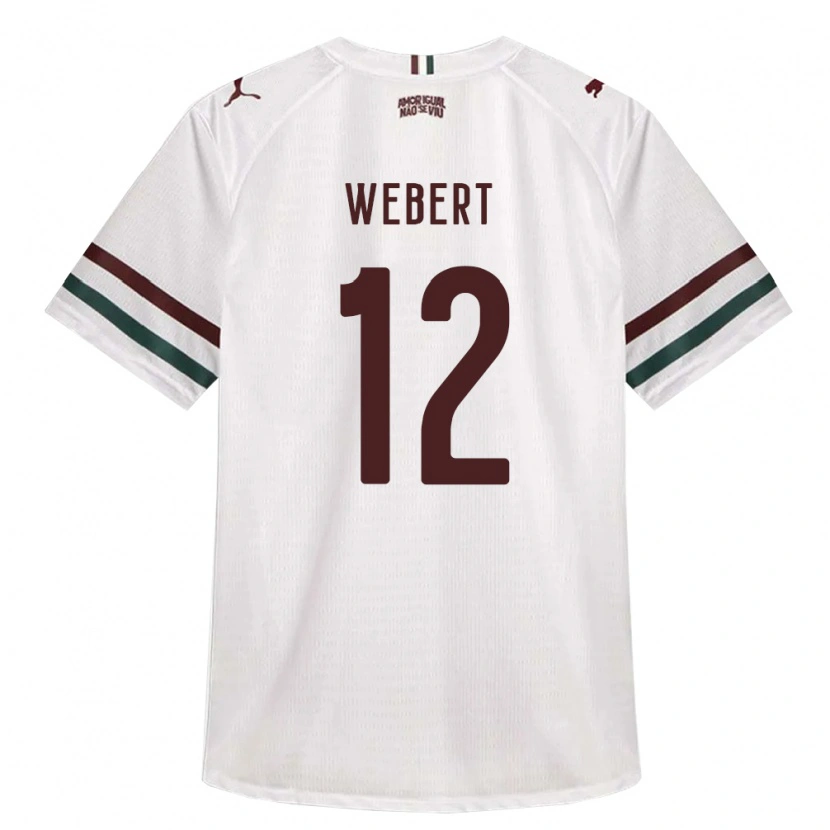 Danxen Kinder Webert Silva Leite Ferreira #12 Weiß Grün Burgund Auswärtstrikot Trikot 2026/27 T-Shirt Schweiz