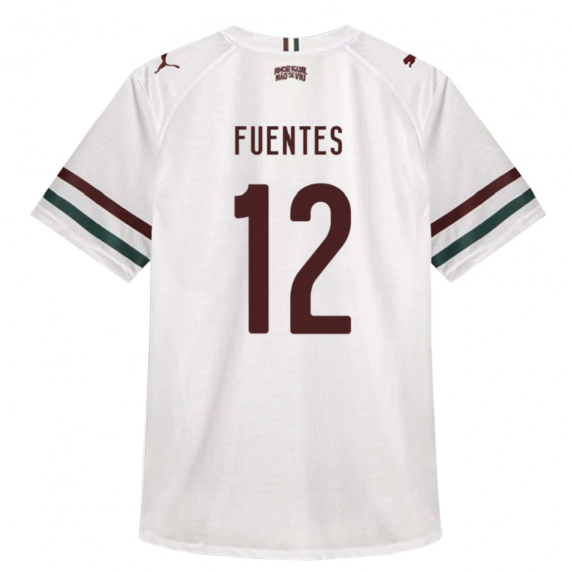 Danxen Kinder Gabriel Fuentes #12 Weiß Grün Burgund Auswärtstrikot Trikot 2026/27 T-Shirt Schweiz