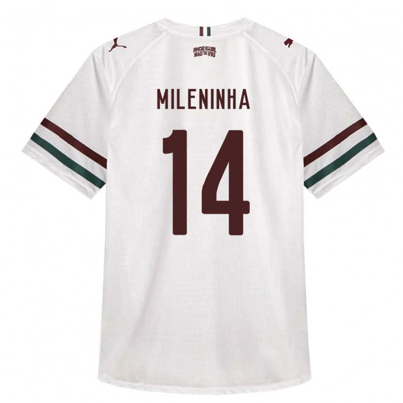 Danxen Kinder Mileninha #14 Weiß Grün Burgund Auswärtstrikot Trikot 2026/27 T-Shirt Schweiz