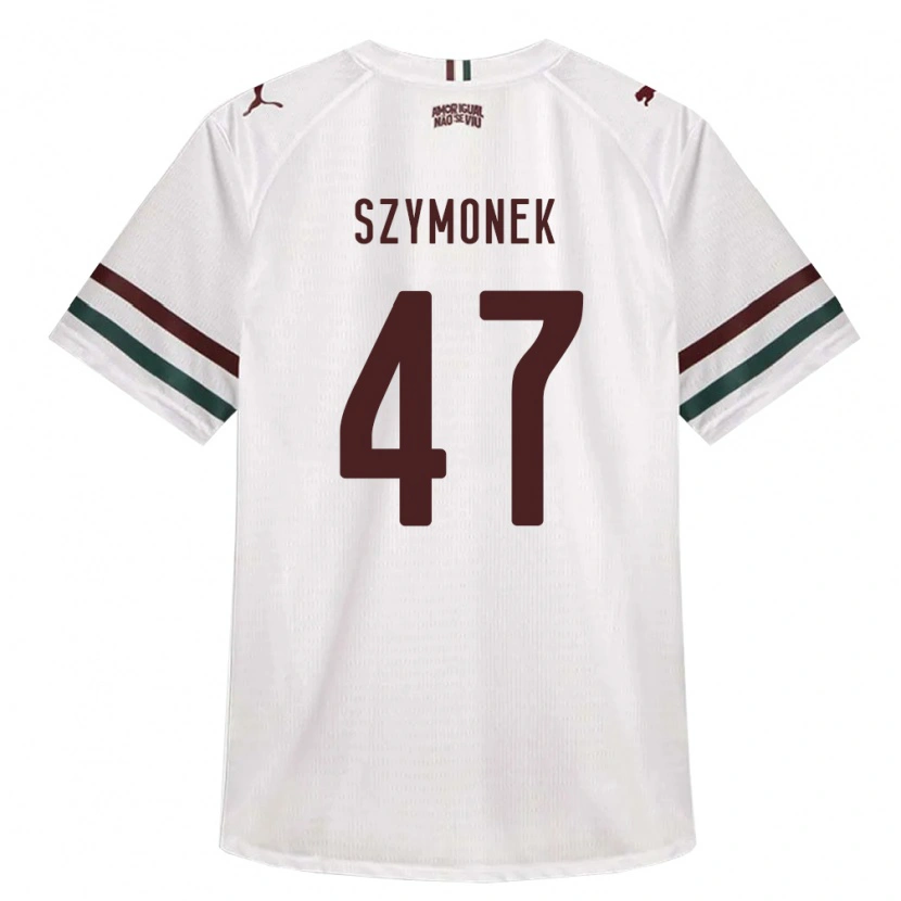 Danxen Kinder Fábio Szymonek #47 Weiß Grün Burgund Auswärtstrikot Trikot 2026/27 T-Shirt Schweiz