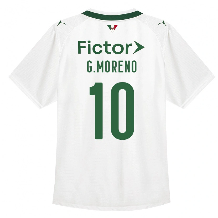 Danxen Kinder Gerardo Moreno #10 Grün Weiß Auswärtstrikot Trikot 2026/27 T-Shirt Schweiz