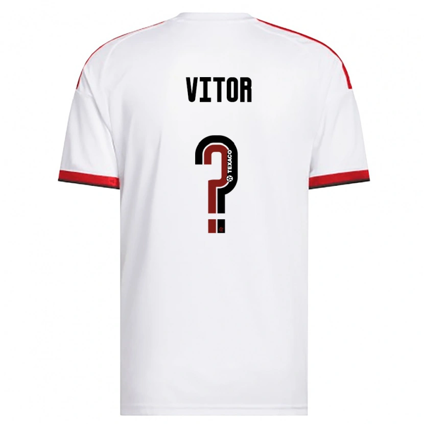 Danxen Kinder João Vitor #0 Weiß Rot Schwarz Auswärtstrikot Trikot 2026/27 T-Shirt Schweiz