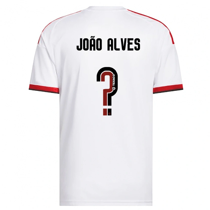 Danxen Kinder João Alves #0 Weiß Rot Schwarz Auswärtstrikot Trikot 2026/27 T-Shirt Schweiz