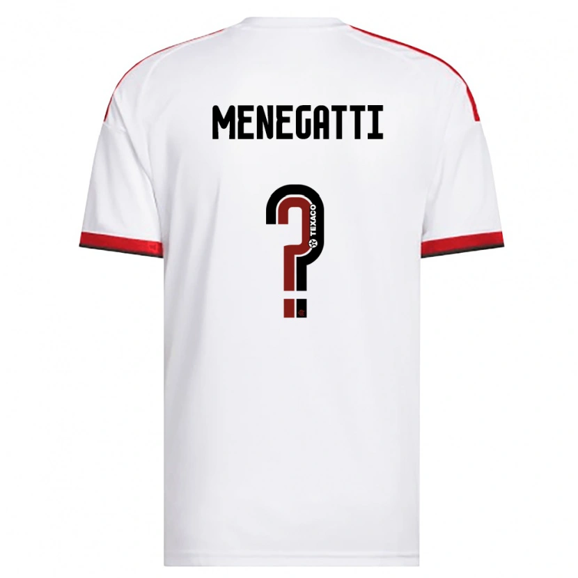 Danxen Kinder Kauan Menegatti #0 Weiß Rot Schwarz Auswärtstrikot Trikot 2026/27 T-Shirt Schweiz