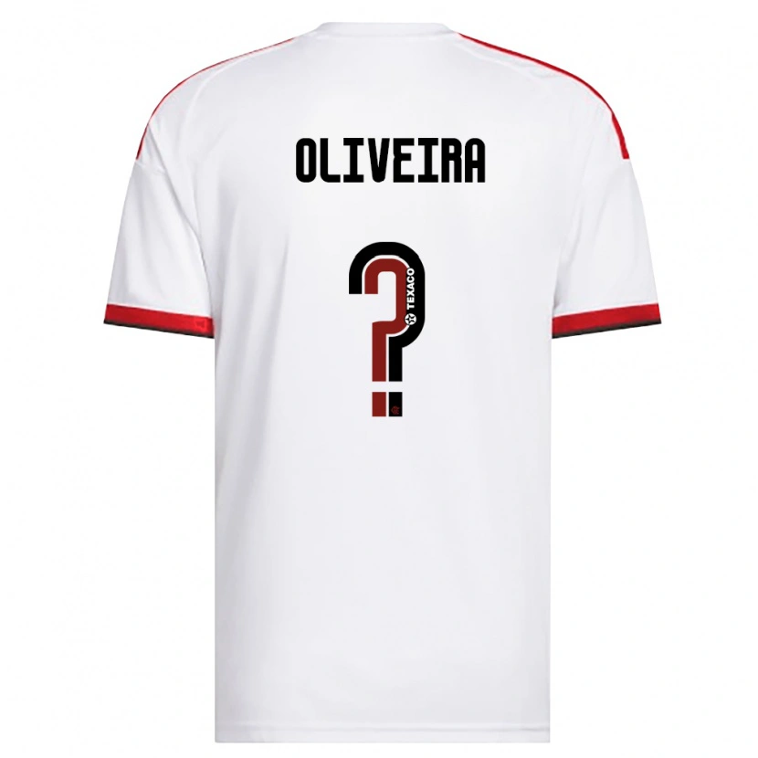 Danxen Kinder Lucas Oliveira #0 Weiß Rot Schwarz Auswärtstrikot Trikot 2026/27 T-Shirt Schweiz