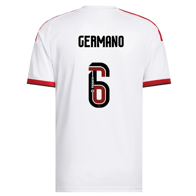 Danxen Kinder Antônio Germano Da Silva Neto #6 Weiß Rot Schwarz Auswärtstrikot Trikot 2026/27 T-Shirt Schweiz