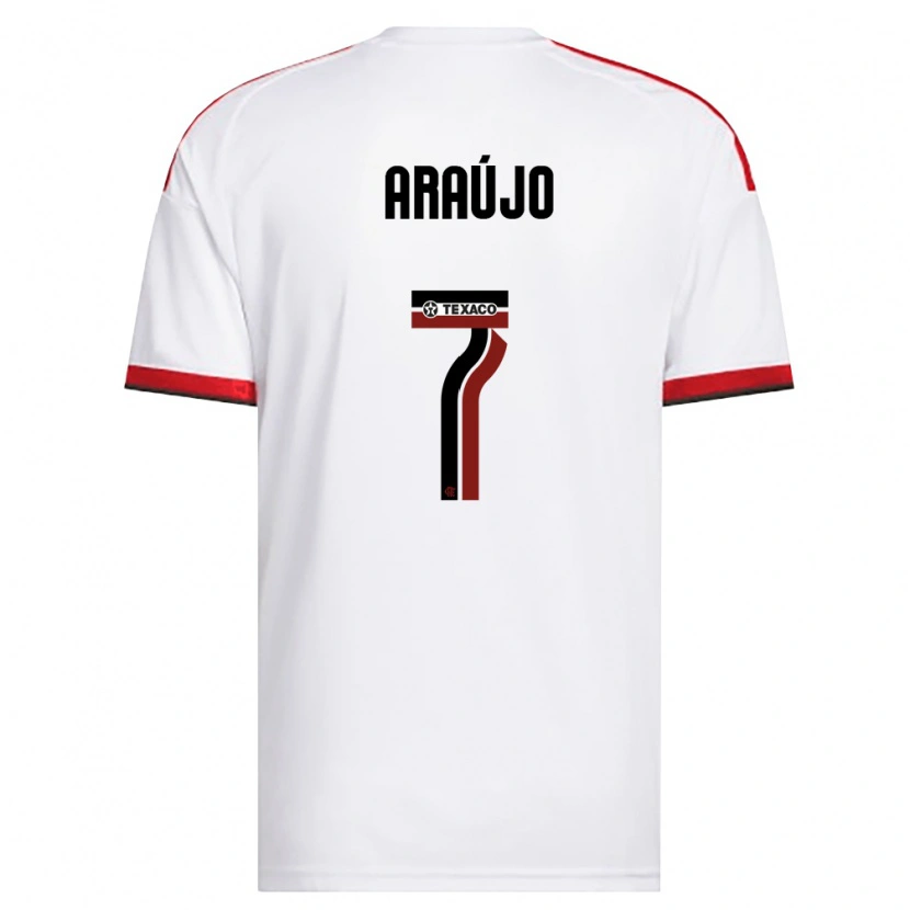 Danxen Kinder Luiz Araújo #7 Weiß Rot Schwarz Auswärtstrikot Trikot 2026/27 T-Shirt Schweiz