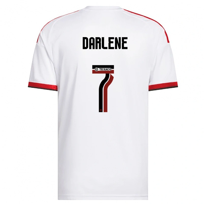 Danxen Kinder Darlene #7 Weiß Rot Schwarz Auswärtstrikot Trikot 2026/27 T-Shirt Schweiz
