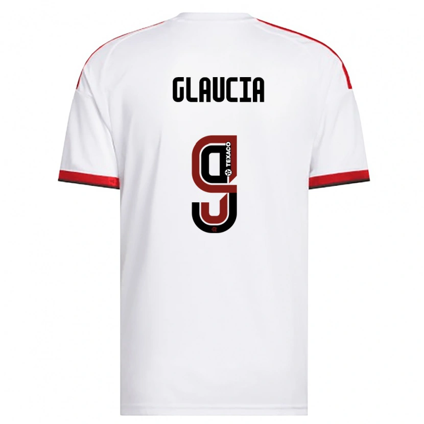 Danxen Kinder Glaucia #9 Weiß Rot Schwarz Auswärtstrikot Trikot 2026/27 T-Shirt Schweiz