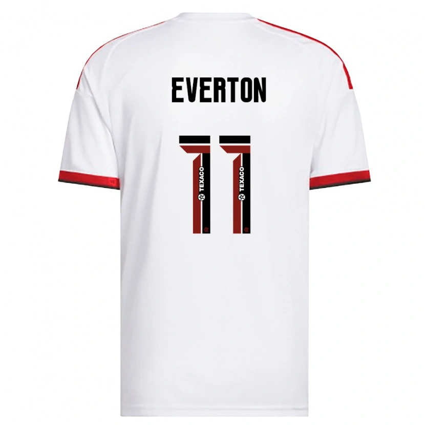 Danxen Kinder Everton Sousa Soares #11 Weiß Rot Schwarz Auswärtstrikot Trikot 2026/27 T-Shirt Schweiz