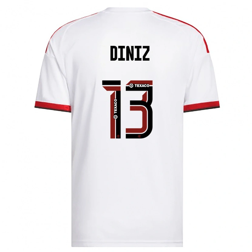 Danxen Kinder Renata Diniz #13 Weiß Rot Schwarz Auswärtstrikot Trikot 2026/27 T-Shirt Schweiz