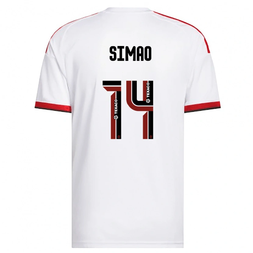 Danxen Kinder Samhia Simao #14 Weiß Rot Schwarz Auswärtstrikot Trikot 2026/27 T-Shirt Schweiz