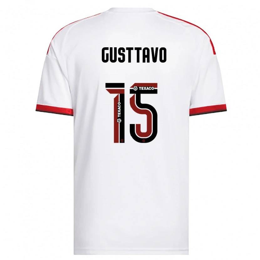 Danxen Kinder Gusttavo Sousa #15 Weiß Rot Schwarz Auswärtstrikot Trikot 2026/27 T-Shirt Schweiz