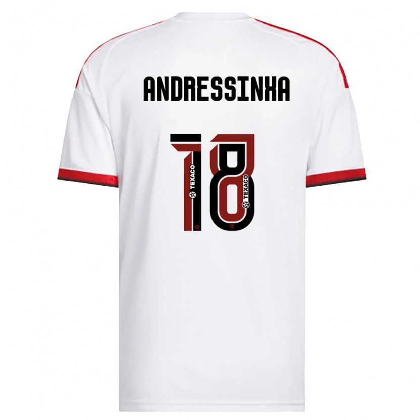 Danxen Kinder Andressinha #18 Weiß Rot Schwarz Auswärtstrikot Trikot 2026/27 T-Shirt Schweiz