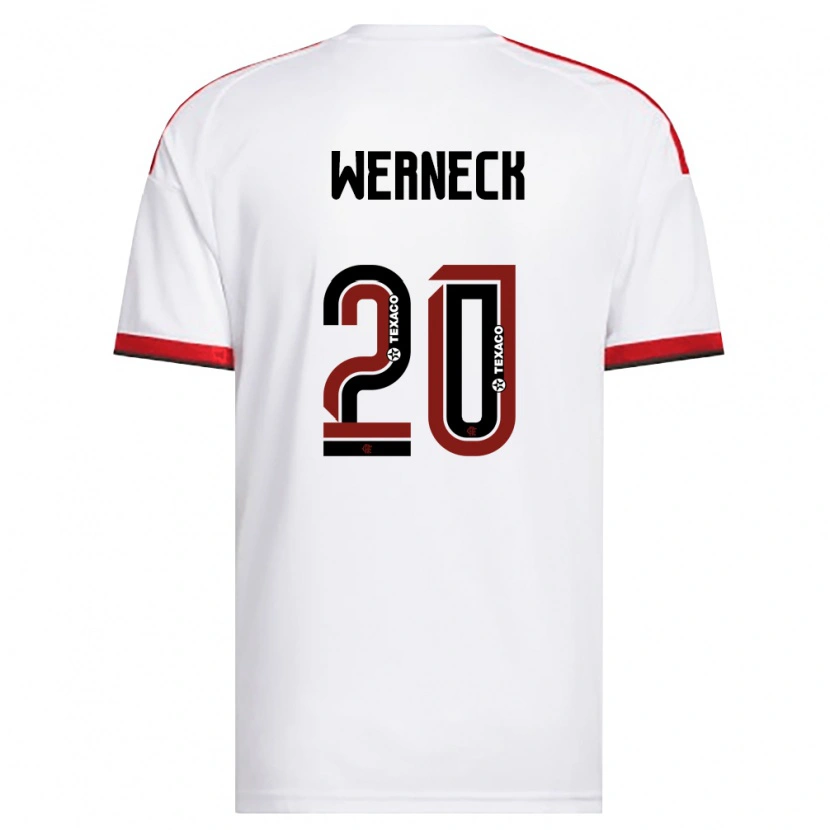Danxen Kinder Gabriel Werneck #20 Weiß Rot Schwarz Auswärtstrikot Trikot 2026/27 T-Shirt Schweiz