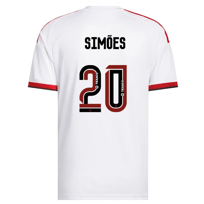 Danxen Kinder Fabi Simões #20 Weiß Rot Schwarz Auswärtstrikot Trikot 2026/27 T-Shirt Schweiz