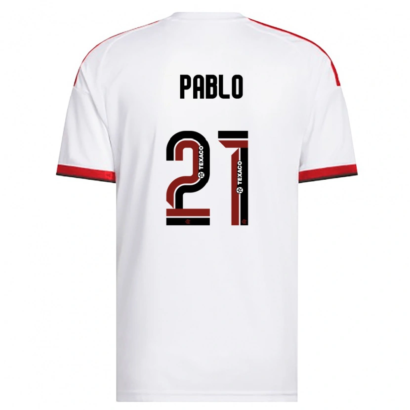 Danxen Kinder Pablo #21 Weiß Rot Schwarz Auswärtstrikot Trikot 2026/27 T-Shirt Schweiz