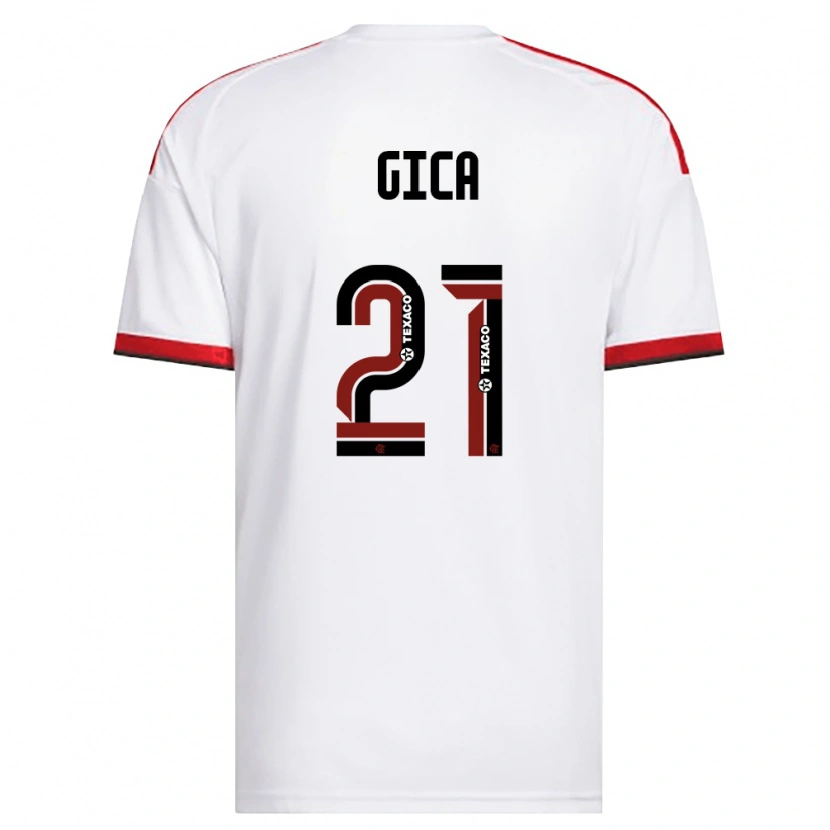 Danxen Kinder Gica #21 Weiß Rot Schwarz Auswärtstrikot Trikot 2026/27 T-Shirt Schweiz