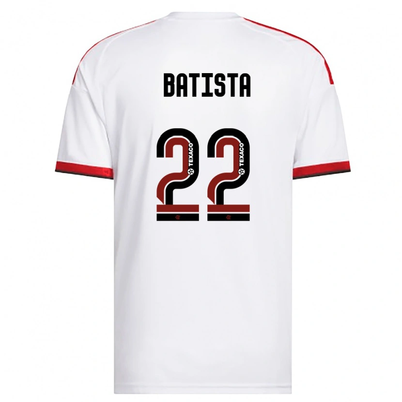 Danxen Kinder Gabriel Batista #22 Weiß Rot Schwarz Auswärtstrikot Trikot 2026/27 T-Shirt Schweiz