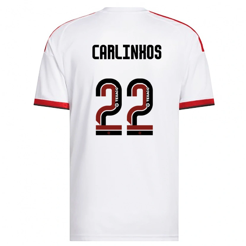 Danxen Kinder Carlinhos #22 Weiß Rot Schwarz Auswärtstrikot Trikot 2026/27 T-Shirt Schweiz