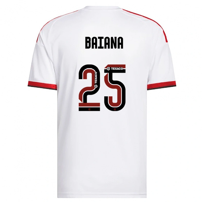 Danxen Kinder Larissa Baiana #25 Weiß Rot Schwarz Auswärtstrikot Trikot 2026/27 T-Shirt Schweiz