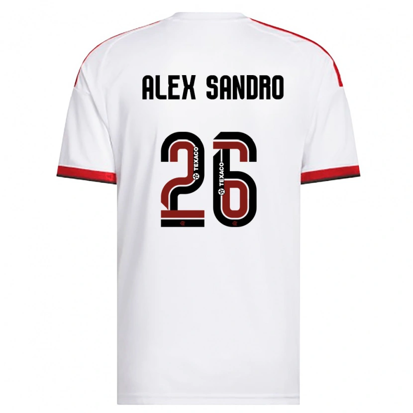 Danxen Kinder Alex Sandro #26 Weiß Rot Schwarz Auswärtstrikot Trikot 2026/27 T-Shirt Schweiz
