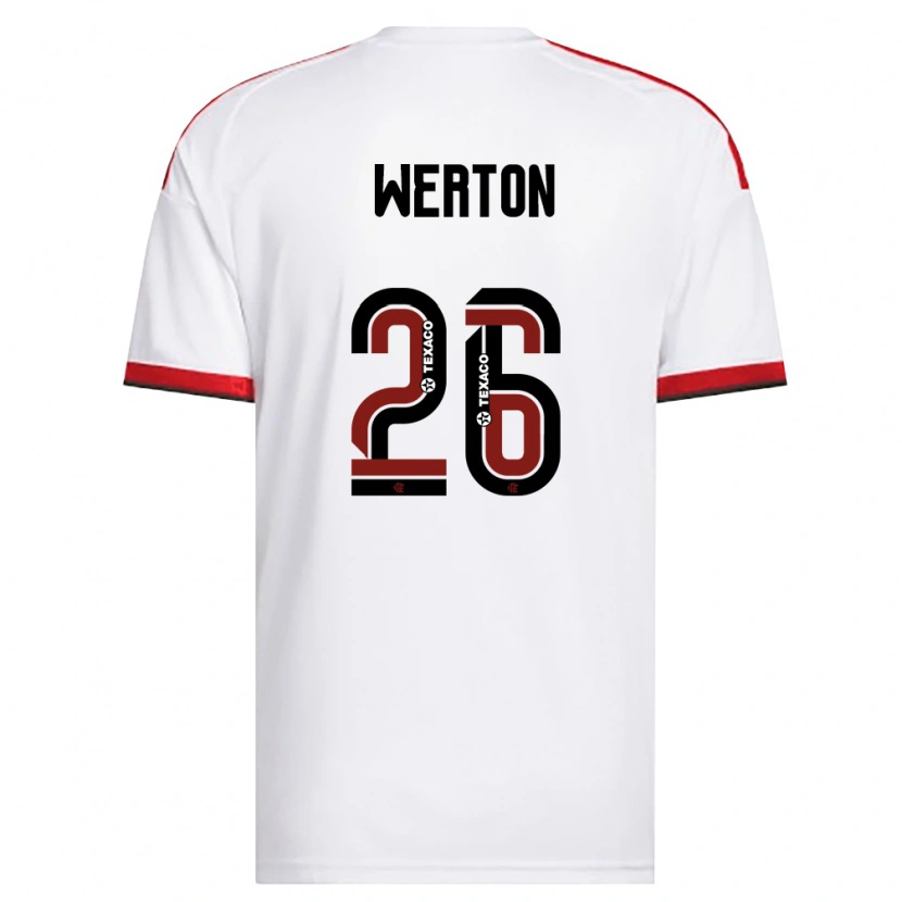 Danxen Kinder Werton #26 Weiß Rot Schwarz Auswärtstrikot Trikot 2026/27 T-Shirt Schweiz