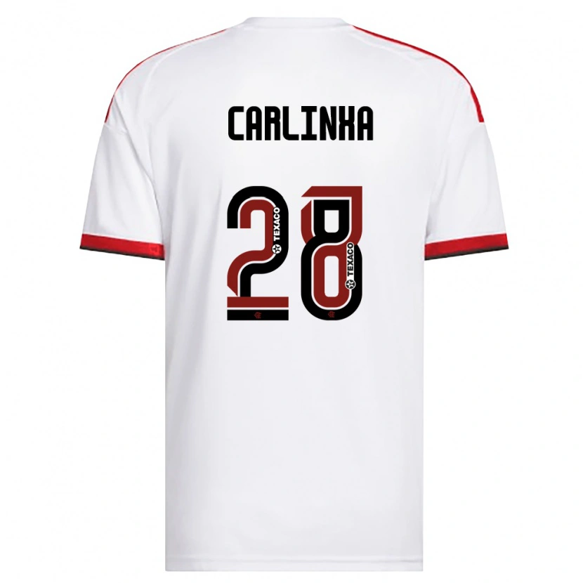 Danxen Kinder Carlinha #28 Weiß Rot Schwarz Auswärtstrikot Trikot 2026/27 T-Shirt Schweiz