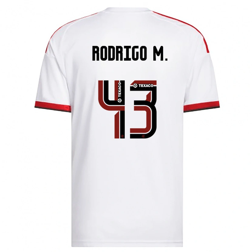 Danxen Kinder Rodrigo Muniz #43 Weiß Rot Schwarz Auswärtstrikot Trikot 2026/27 T-Shirt Schweiz