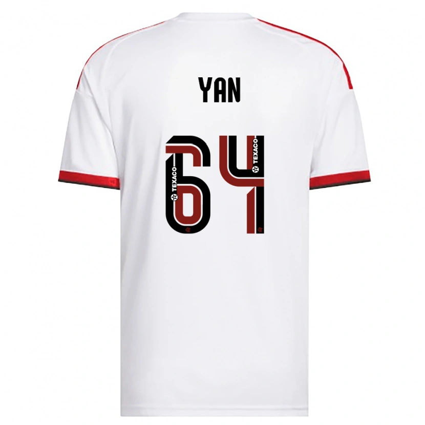 Danxen Kinder Wallace Yan #64 Weiß Rot Schwarz Auswärtstrikot Trikot 2026/27 T-Shirt Schweiz