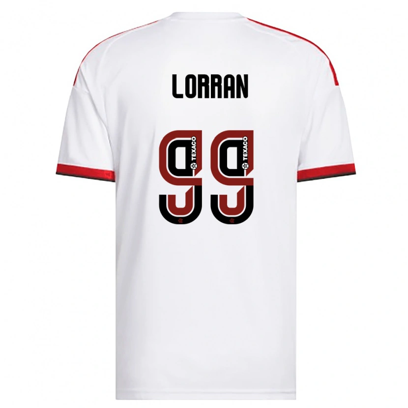 Danxen Kinder Lorran Lucas Pereira De Sousa #99 Weiß Rot Schwarz Auswärtstrikot Trikot 2026/27 T-Shirt Schweiz