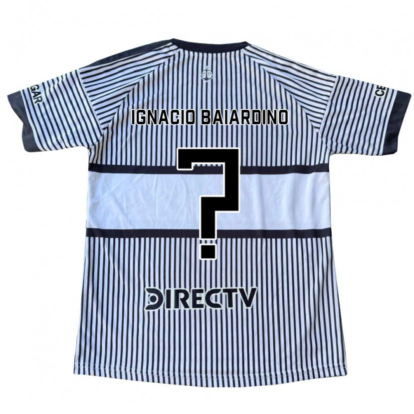 Danxen Kinder Juan Ignacio Baiardino #0 Weiß Schwarz Gelb Auswärtstrikot Trikot 2026/27 T-Shirt Schweiz