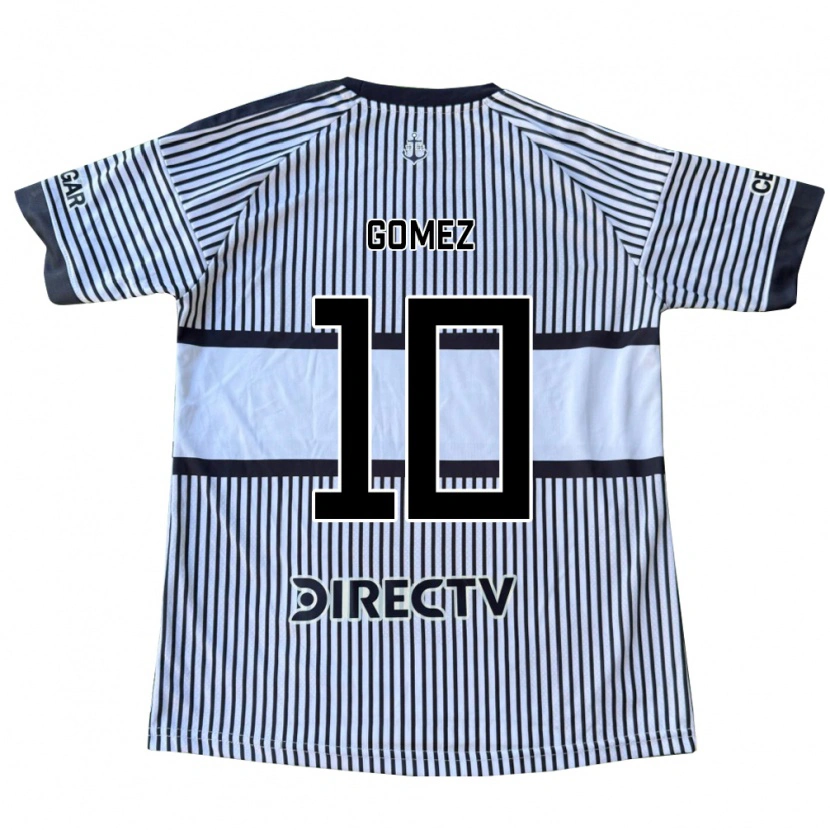 Danxen Kinder Camila Gomez Ares #10 Weiß Schwarz Gelb Auswärtstrikot Trikot 2026/27 T-Shirt Schweiz