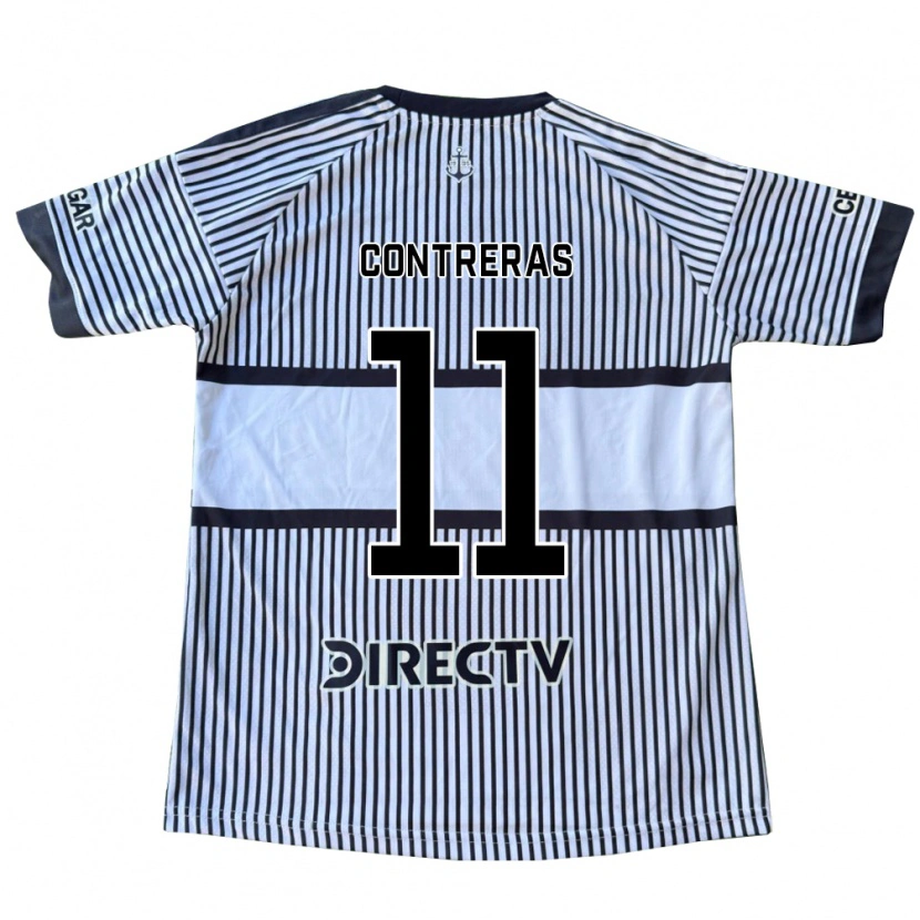 Danxen Kinder Santino Contreras #11 Weiß Schwarz Gelb Auswärtstrikot Trikot 2026/27 T-Shirt Schweiz