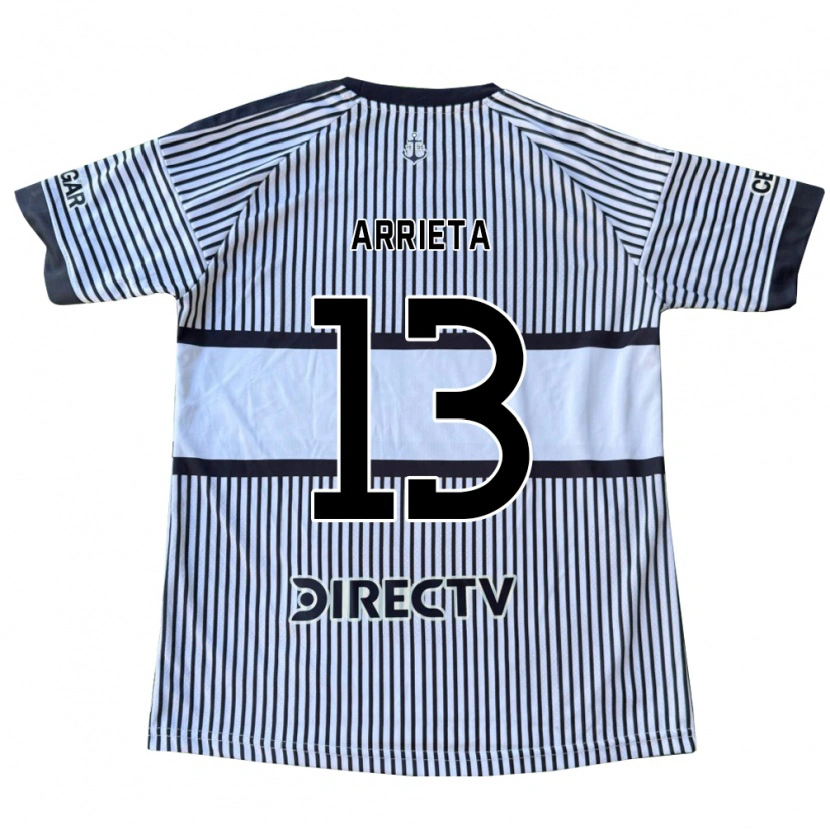 Danxen Kinder Thomas Arrieta #13 Weiß Schwarz Gelb Auswärtstrikot Trikot 2026/27 T-Shirt Schweiz