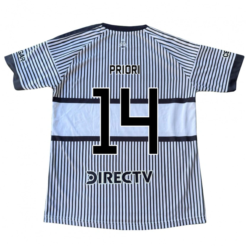 Danxen Kinder Brisa Priori #14 Weiß Schwarz Gelb Auswärtstrikot Trikot 2026/27 T-Shirt Schweiz