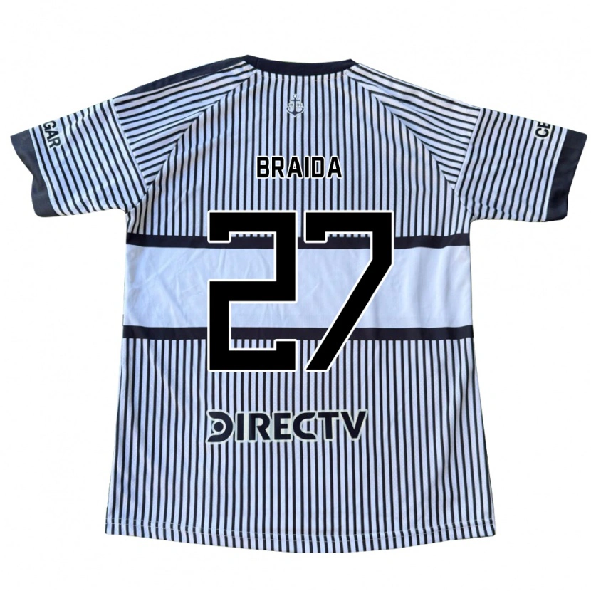 Danxen Kinder Malcom Braida #27 Weiß Schwarz Gelb Auswärtstrikot Trikot 2026/27 T-Shirt Schweiz